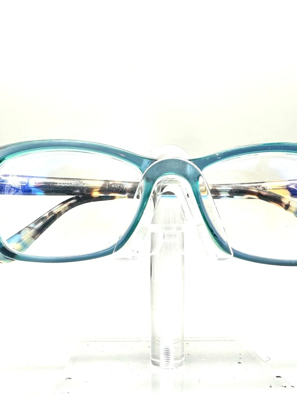Scott Harris Europa SH-654 Eyeglasses Teal Green Blue Tortoise 52-16-135 Frames
